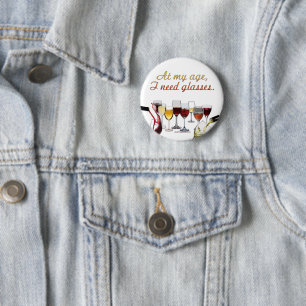 SlipperyJoe's Weintrinkgefäß freche Wortspielerei  Button