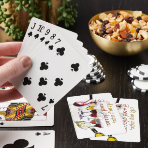 SlipperyJoe's Weintrinkgefäß freche Wortspielerei  Spielkarten