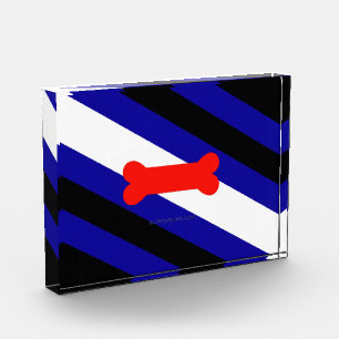 SlipperyJoes Welpen-Spiel-Stolzflagge ausdrücken K Fotoblock