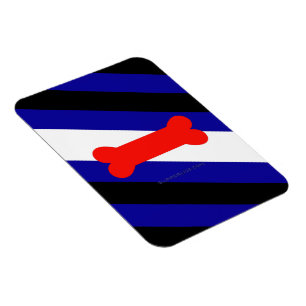 SlipperyJoes Welpen-Spiel-Stolzflagge ausdrücken K Magnet