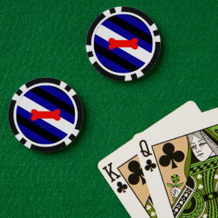 SlipperyJoes Welpen-Spiel-Stolzflagge ausdrücken K Pokerchips