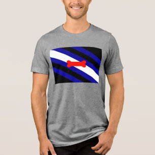 SlipperyJoes Welpen-Spiel-Stolzflagge ausdrücken K Tri-Blend Shirt