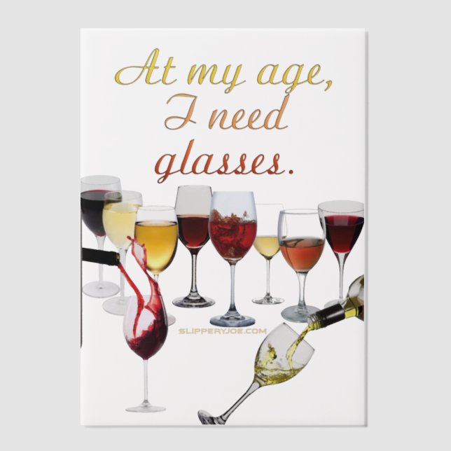 SlipperyJoe's Wine Glasses fermentierter Traubenwe (Vorderseite)