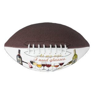 SlipperyJoe's Wine Glasses fermentierter Traubenwe Football