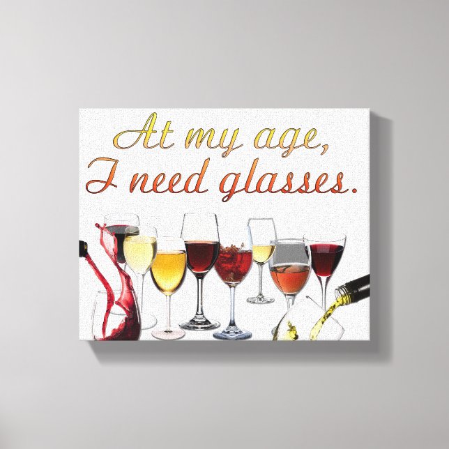 SlipperyJoe's Wine Glasses fermentierter Traubenwe Leinwanddruck (Vorderseite)