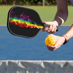 SlipperyJoe's Wolke aus Regenbogen-Energiedampf fi Pickleball Schläger