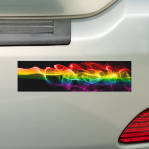 SlipperyJoes Wolke aus Regenbogen-Energiedampf fin Autoaufkleber