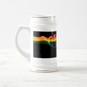 SlipperyJoes Wolke aus Regenbogen-Energiedampf fin Bierglas