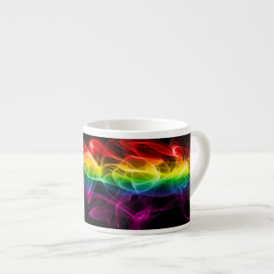 SlipperyJoes Wolke aus Regenbogen-Energiedampf fin Espressotasse