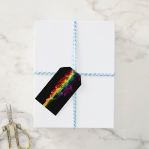 SlipperyJoes Wolke aus Regenbogen-Energiedampf fin Geschenkanhänger