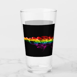 SlipperyJoes Wolke aus Regenbogen-Energiedampf fin Glas