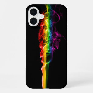 SlipperyJoes Wolke aus Regenbogen-Energiedampf fin iPhone 16 Plus Hülle