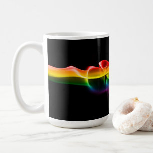 SlipperyJoes Wolke aus Regenbogen-Energiedampf fin Kaffeetasse