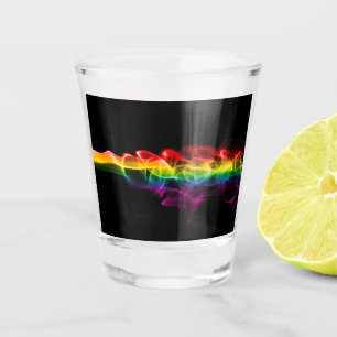 SlipperyJoes Wolke aus Regenbogen-Energiedampf fin Schnapsglas