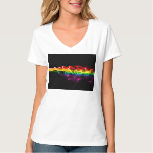 SlipperyJoes Wolke aus Regenbogen-Energiedampf fin T-Shirt