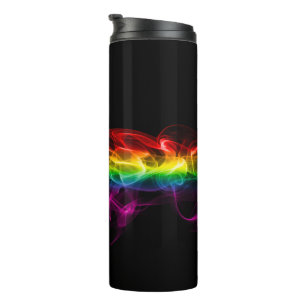 SlipperyJoes Wolke aus Regenbogen-Energiedampf fin Thermosbecher