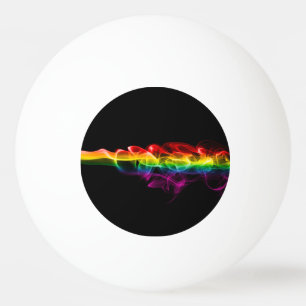 SlipperyJoes Wolke aus Regenbogen-Energiedampf fin Tischtennisball