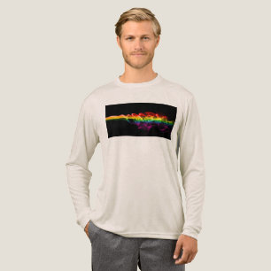 SlipperyJoes Wolke aus Regenbogen-Energiedampf fin Tri-Blend Shirt