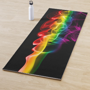 SlipperyJoes Wolke aus Regenbogen-Energiedampf fin Yogamatte
