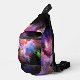 SlipperyJoe's Wolken-Kunstwerk abstrakt lebendig s Crossbody Bag