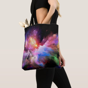 SlipperyJoe's Wolken-Kunstwerk abstrakt lebendig s Tasche