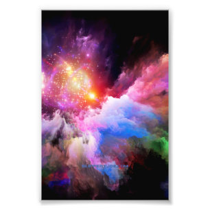 SlipperyJoe's Wolkenkunstwerk abstrakt lebendig su Fotodruck