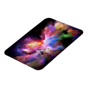 SlipperyJoe's Wolkenkunstwerk abstrakt lebendig su Magnet