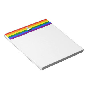 SlipperyJoe's Zwei-Geist-Pride-Flag-Zeremonial LGB Notizblock