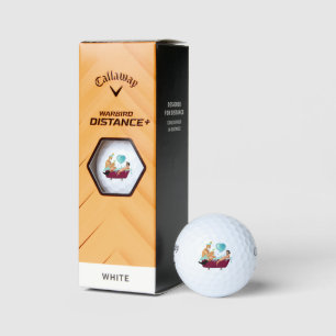SlipperyJoe's zwei schwule Männer Liebe Cartoon Ba Golfball