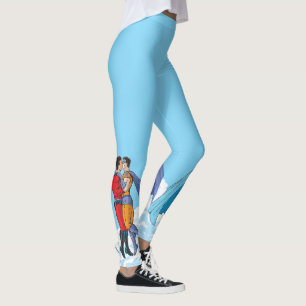 Slipperyjoes zwei Superhelden küssen Charaktere f Leggings