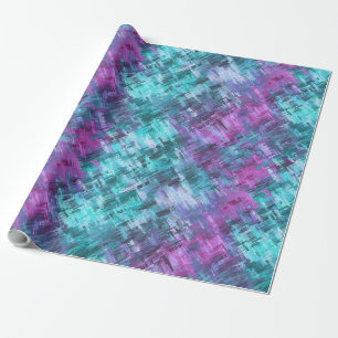 Slipstream-Diggiati - aquamarin und lila: Geschenkpapier