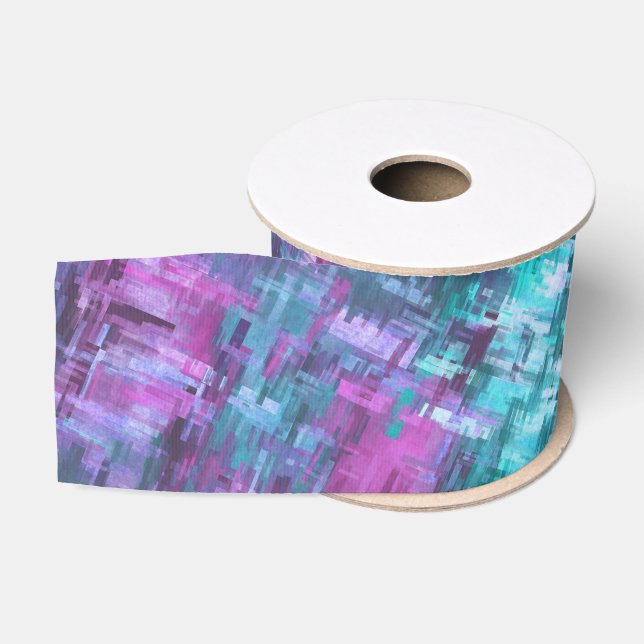 Slipstream-Diggiati - aquamarin und lila: Ripsband (Spule)