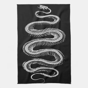 Slithering Snake Skeleton Küchentuch