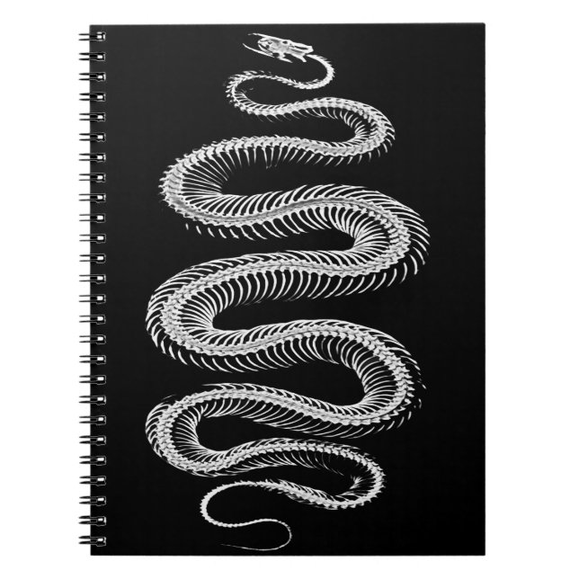 Slithering Snake Skeleton Notizblock (Vorderseite)