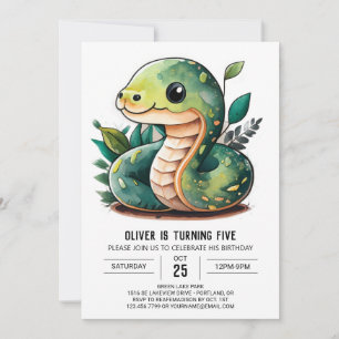 Slithering Wonderland Einladung zum Geburtstag