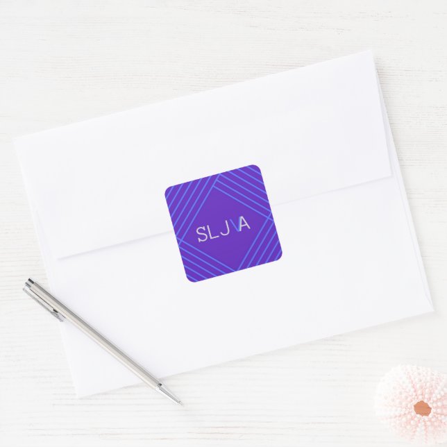 SLJ-VA-Logo Quadratischer Aufkleber (Umschlag)