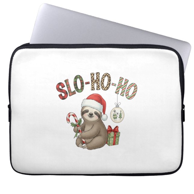 Slo Ho Ho Xmas Sloth Laptopschutzhülle (Vorderseite)
