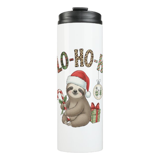 Slo Ho Ho Xmas Sloth Thermosbecher (Vorderseite)