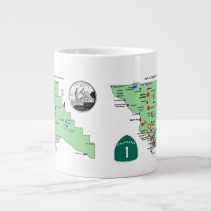 SLO Place Names Map mit englischen Übersetzungen Jumbo-Tasse