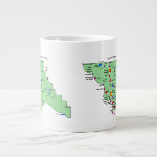 SLO Place Names Map mit englischen Übersetzungen Jumbo-Tasse