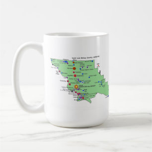 SLO Place Names Map mit englischen Übersetzungen Kaffeetasse