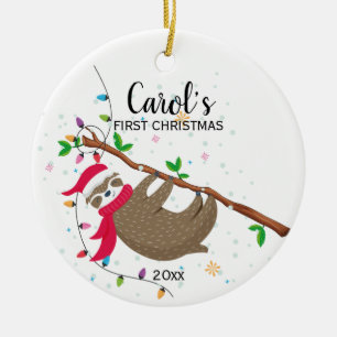 Sloan First Christmas lustig Keramik Ornament