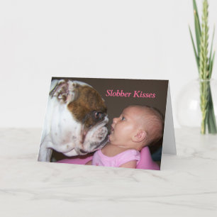 Slobber embrasse Valentines Carte Jour