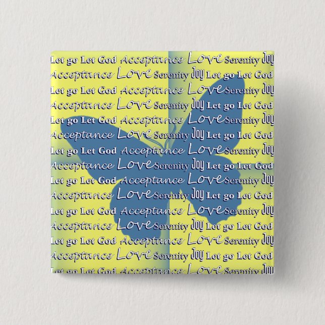 Slogan Butterfly Button (Vorderseite)