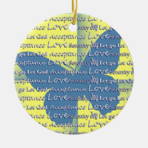 Slogan Butterfly Keramikornament