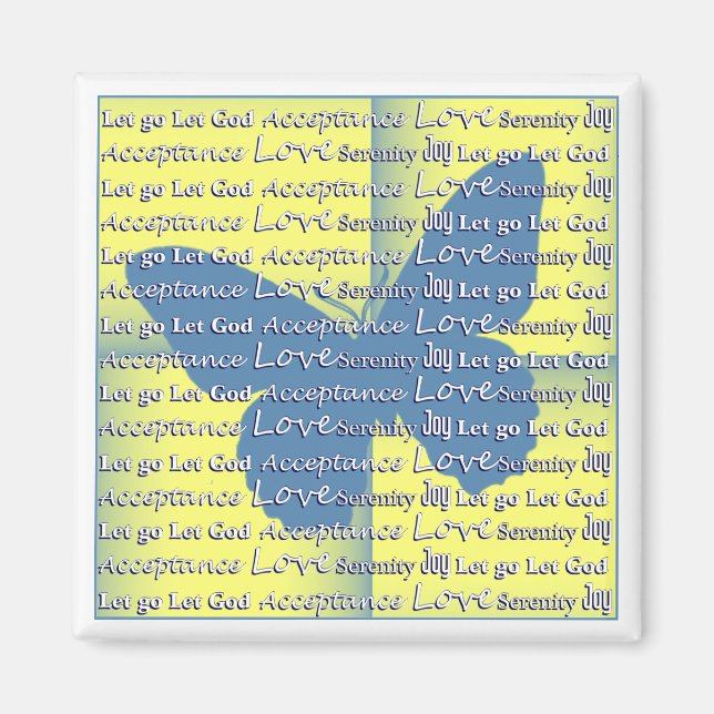 Slogan Butterfly Magnet (Vorne)