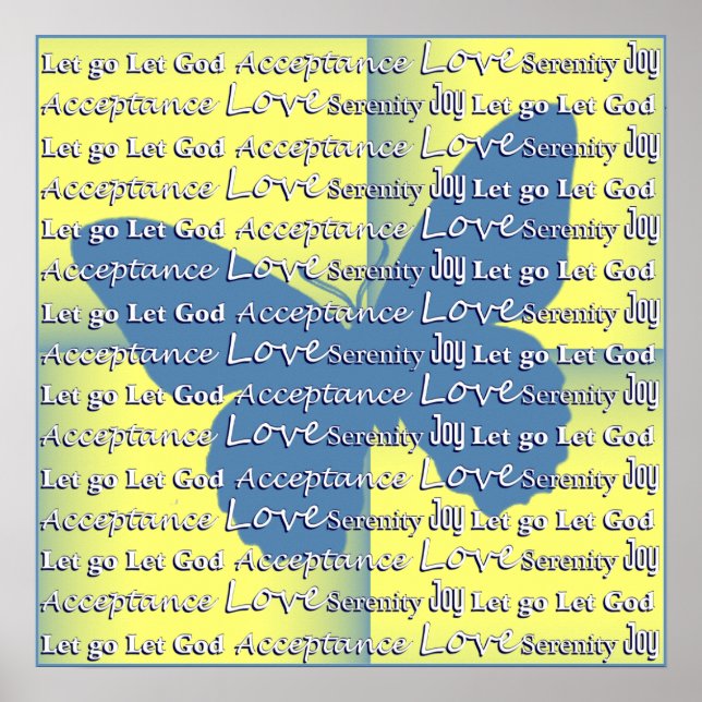 Slogan Butterfly Poster (Vorne)