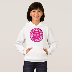 slogan de tennis rose cool avec sweat - shirt à ca