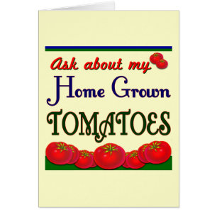 Slogan du jardin de tomates cultivé à la maison