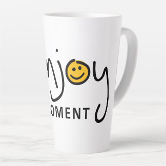 Slogan Enjoy the moment. Geniet van het moment Milchtasse